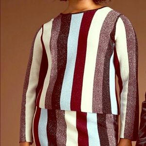 INC NWT Striped Sweater and Skirt Set